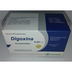 DIGOXINA 0.25 MG DISMEDIN