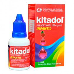 Kitadol Infantil Gotas Sabor Fresa X 15 Ml Paracetamol